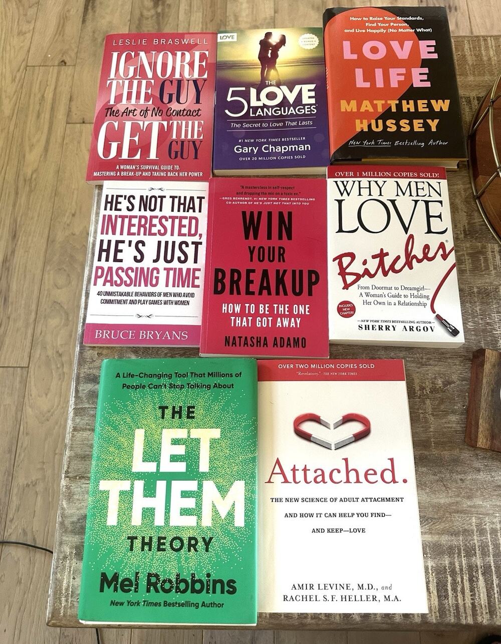 Bundle of 8 books - Self Help, Love, Relationships, Mel Robbin’s, Good Quality